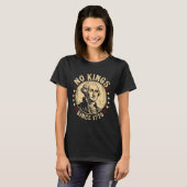 No Kings in America 1776 Save Democracy Verenigde  T-shirt (Voorkant volledig)