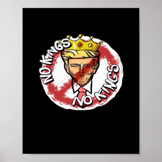 No Kings In America Anti Donald No Kings Day Class Poster (Voorkant)