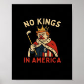 No Kings In America Anti-Donald No Kings Day Class Poster (Voorkant)