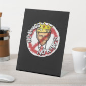 No Kings In America Anti Donald No Kings Day Class Reclamebord Met Voetstuk (Insitu)