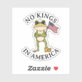 No Kings in America Anti-Trump Protest  Sticker (Vel)