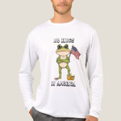 No Kings in America Anti-Trump Protest  Tri-Blend Shirt (Voorkant volledig)