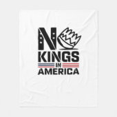 No Kings In America Baby Creative Style Fleece Deken (Voorkant)