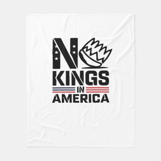 No Kings In America Baby Creative Style Fleece Deken (Voorkant)