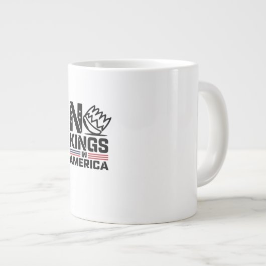 No Kings In America Baby Creative Style Grote Koffiekop (Voorkant rechts)