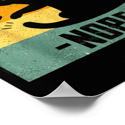 No Kings In America Black Cat Funny Cat Kicking Cr Poster (Hoek)