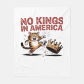 No Kings In America Classic Aesthetic Design Fleece Deken (Voorkant)
