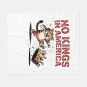 No Kings In America Classic Aesthetic Design Fleece Deken (Voorkant (Horizontaal))