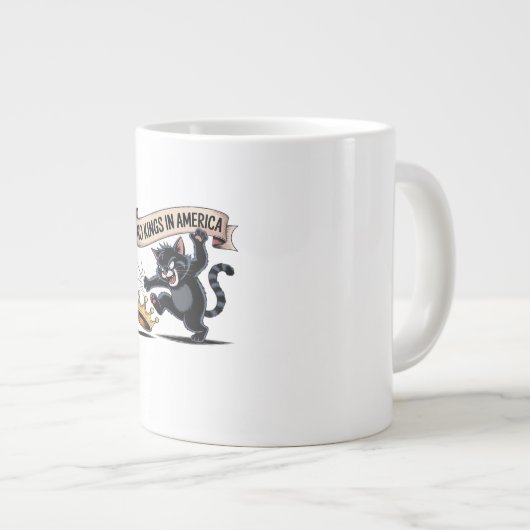 No Kings In America Classic Creative Style Grote Koffiekop (Voorkant rechts)