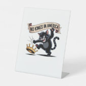 No Kings In America Classic Creative Style Reclamebord Met Voetstuk (Voorkant)