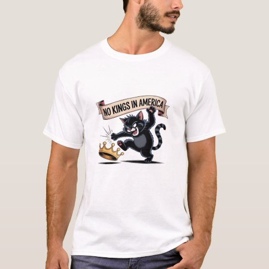 No Kings In America Classic Creative Style T-shirt (Voorkant)