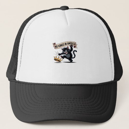 No Kings In America Classic Creative Style Trucker Pet (Voorkant)