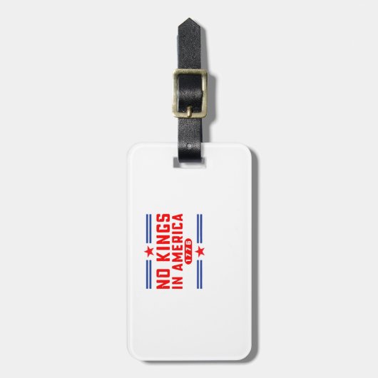 No Kings In America Classic Minimal Clean Bagagelabel (Voorkant verticaal)