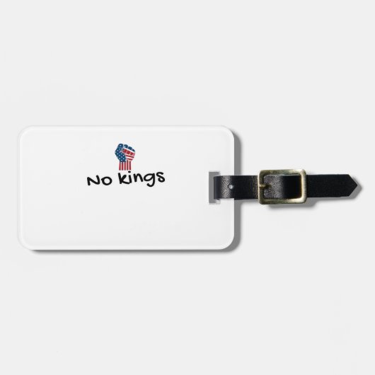 No Kings In America Classic Minimal Clean Bagagelabel (Voorkant horizontaal)