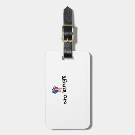 No Kings In America Classic Minimal Clean Bagagelabel (Voorkant verticaal)