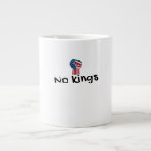 No Kings In America Classic Minimal Clean Grote Koffiekop (Voorkant)