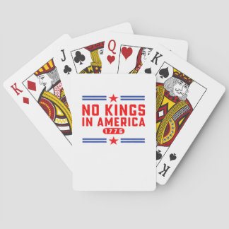 No Kings In America Classic Minimal Clean Pokerkaarten