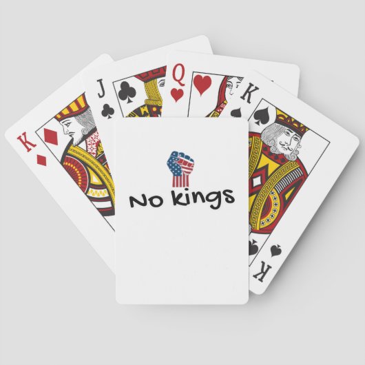 No Kings In America Classic Minimal Clean Pokerkaarten (Achterkant)