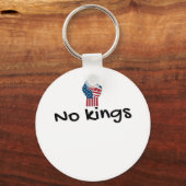 No Kings In America Classic Minimal Clean Sleutelhanger (Voorkant)