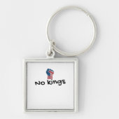 No Kings In America Classic Minimal Clean Sleutelhanger (Voorkant)
