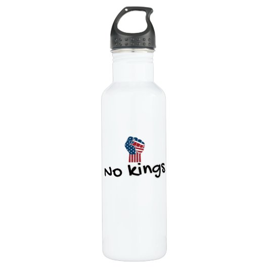 No Kings In America Classic Minimal Clean Waterfles (Voorkant)