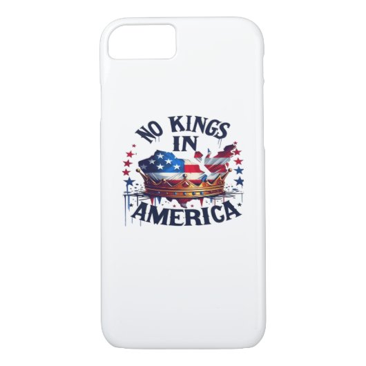No Kings In America Classic Retro Cool Case-Mate iPhone Case (Achterkant)