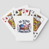 No Kings In America Classic Retro Cool Pokerkaarten (Achterkant)