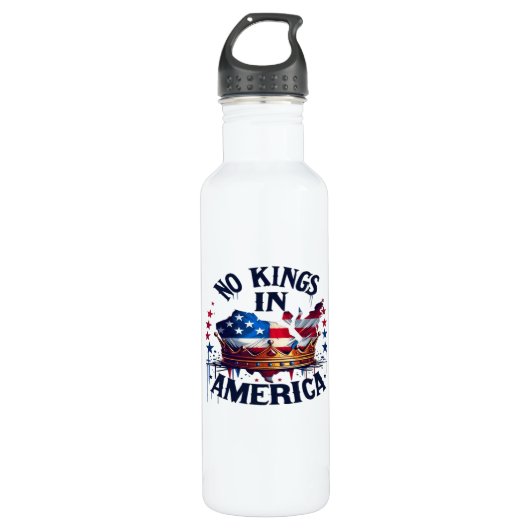 No Kings In America Classic Retro Cool Waterfles (Voorkant)