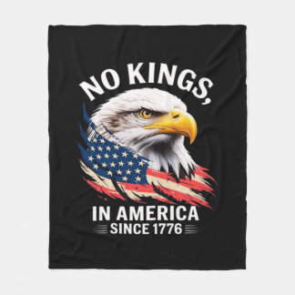 No Kings In America Classic Retro Graphic Design Fleece Deken