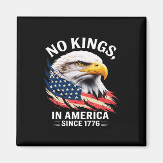 No Kings In America Classic Retro Graphic Design Magneet