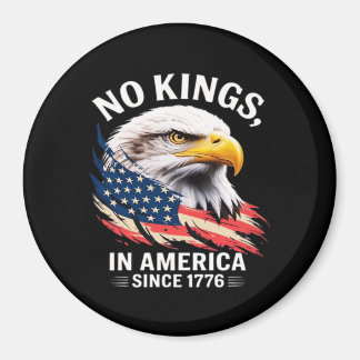 No Kings In America Classic Retro Graphic Design Magneet