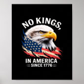 No Kings In America Classic Retro Graphic Design Poster (Voorkant)