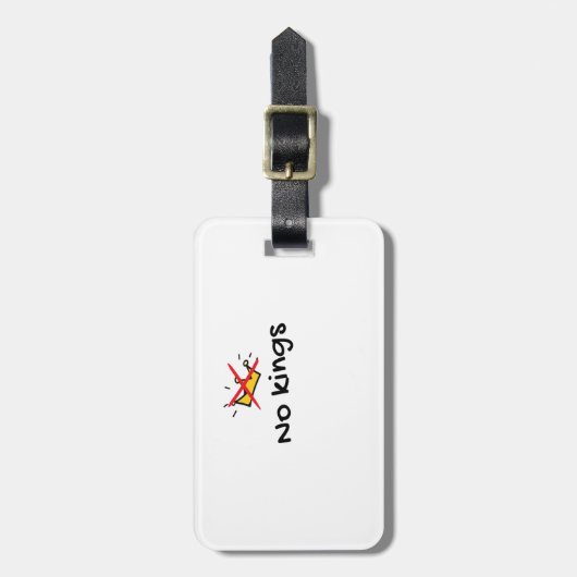 No Kings In America Classic Retro Style Bagagelabel (Voorkant verticaal)