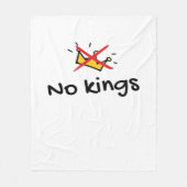 No Kings In America Classic Retro Style Fleece Deken (Voorkant)