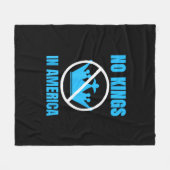 No Kings In America Court Ruling Saying Fleece Deken (Voorkant (Horizontaal))