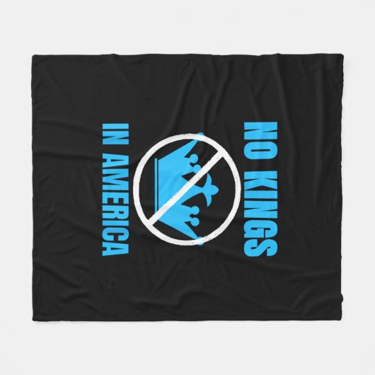 No Kings In America Court Ruling Saying Fleece Deken (Voorkant (Horizontaal))