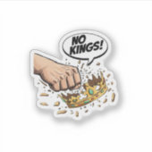 No Kings In America Creative Design Sticker (Voorkant)
