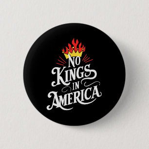 No Kings in America Democracy Court Uitspraak Geze Ronde Button 5,7 Cm