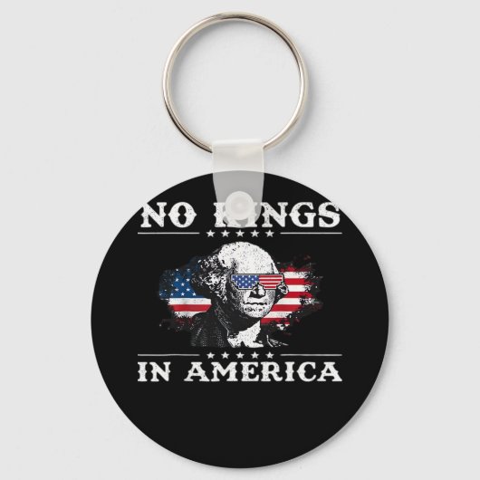No Kings In America Doge Classic Funny Meme Sleutelhanger (Voorkant)