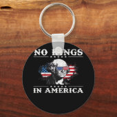 No Kings In America Doge Classic Funny Meme Sleutelhanger (Voorkant)