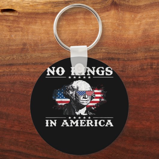 No Kings In America Doge Classic Funny Meme Sleutelhanger (Voorkant)