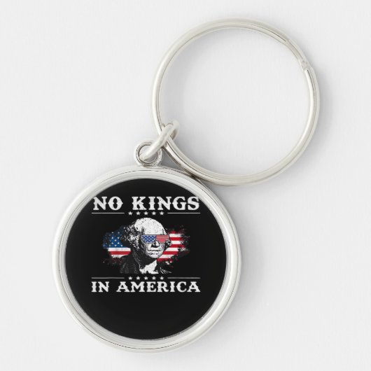 No Kings In America Doge Classic Funny Meme Sleutelhanger (Voorkant)