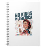 No Kings In America Fabulous Queens Pride 2025 Des Notitieboek (Voorkant)