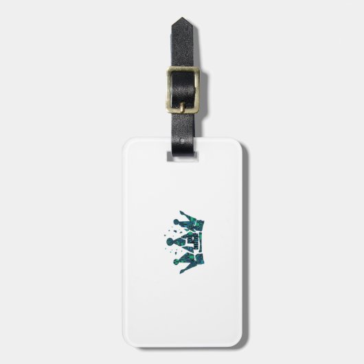 No Kings In America Freedom Aesthetic Bagagelabel (Voorkant verticaal)