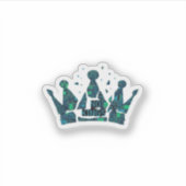 No Kings In America Freedom Aesthetic Sticker (Voorkant)