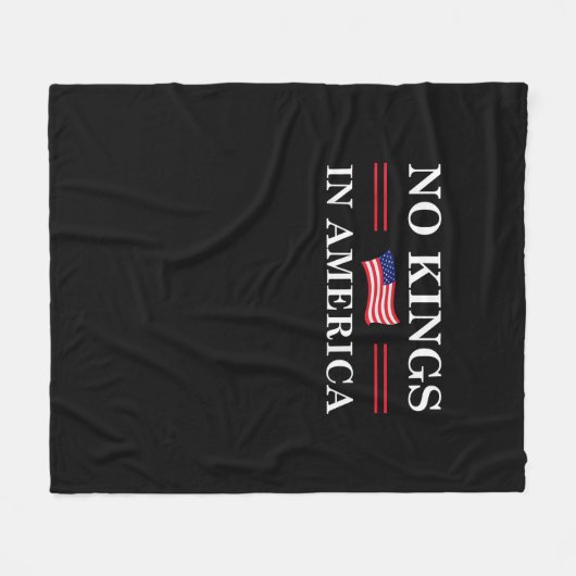 No Kings In America Freedom No King Lives American Fleece Deken (Voorkant (Horizontaal))