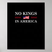 No Kings In America Freedom No King Lives American Poster (Voorkant)