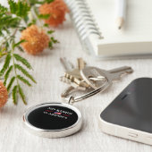 No Kings In America Freedom No King Lives American Sleutelhanger (Zijkant)