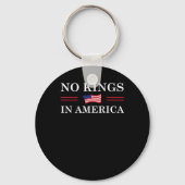 No Kings In America Freedom No King Lives American Sleutelhanger (Voorkant)