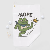 No Kings in America Frog No Kings Democracy Golfhanddoek (Insitu)